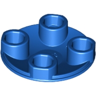 Lego destička kulatá 2x2 hladká invertovaná, modrá (265423, 4208686, 4278276)
